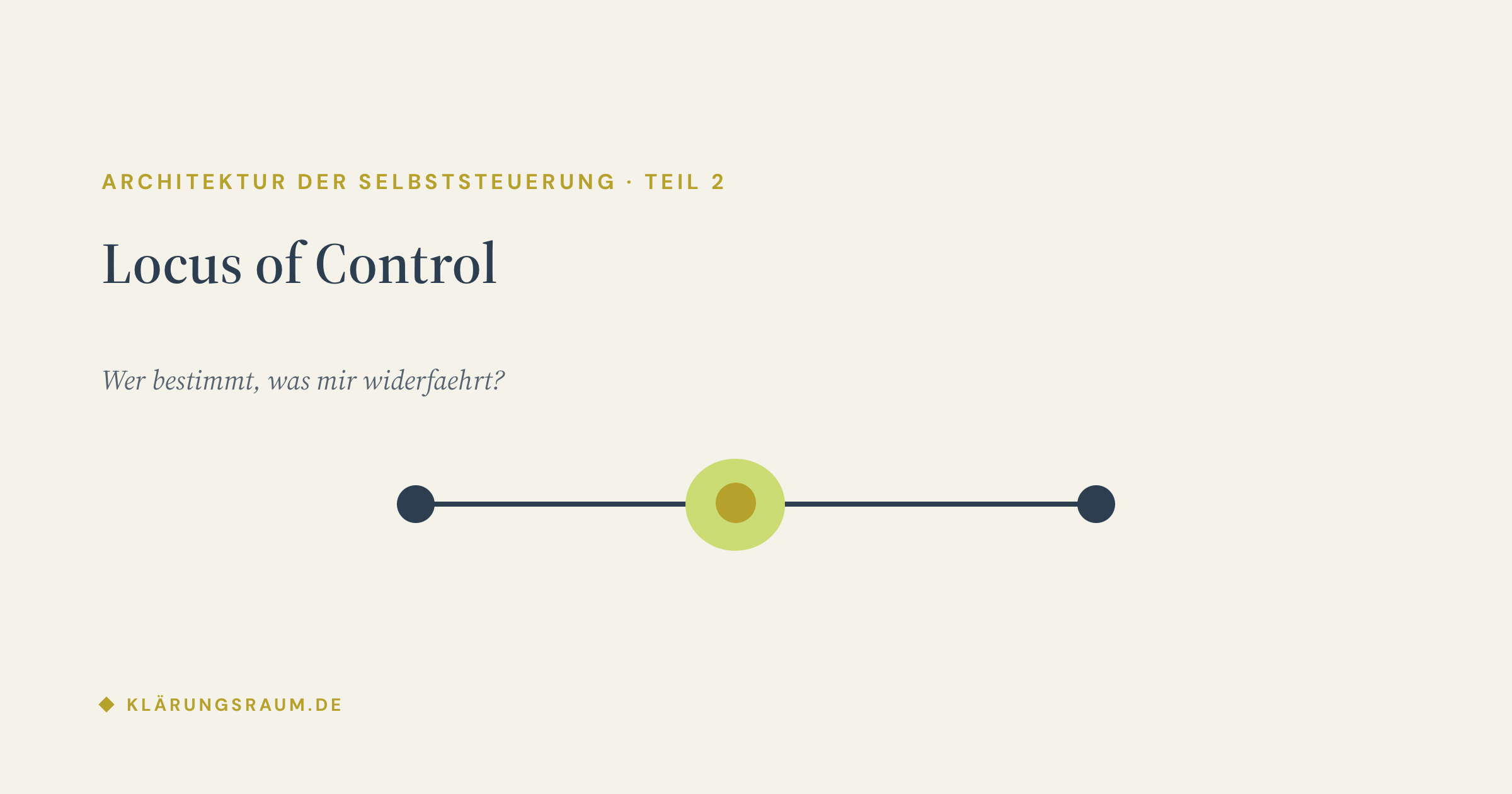 Locus of Control – Selbstverantwortung und ihre Grenzen