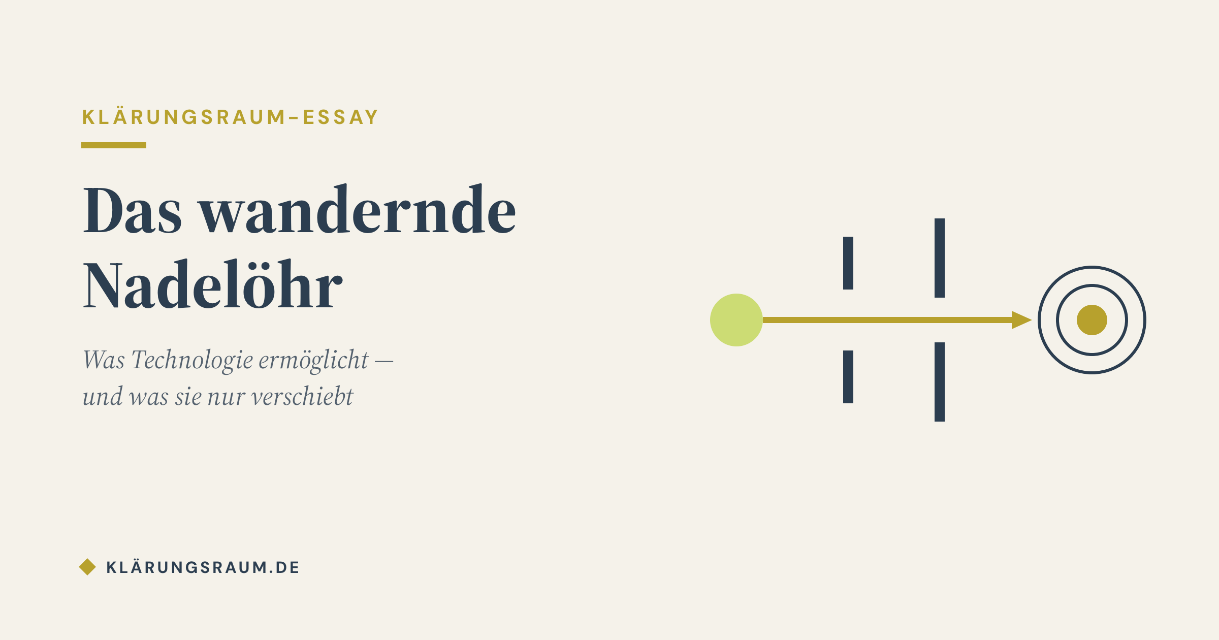 Das wandernde Nadelöhr