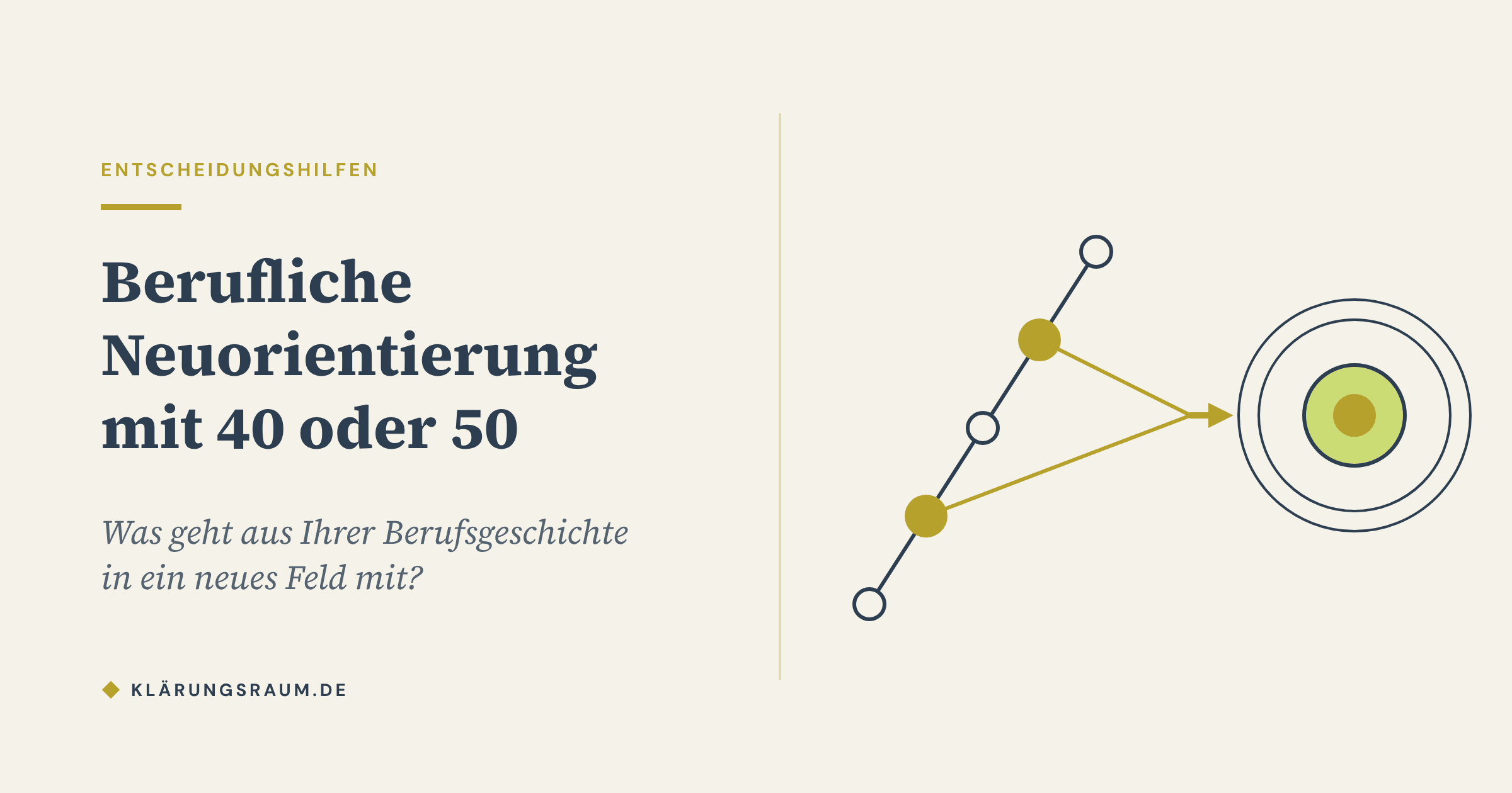 Berufliche Neuorientierung mit 40 oder 50